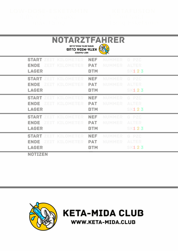 KMC Hosenblock "NEF" 25 Blatt | 10er-Pack