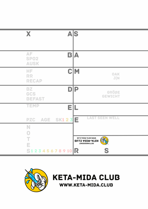 KMC Hosenblock "Rettungsdienst" 25 Blatt | 10er-Pack